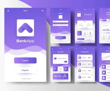 login page to banking app